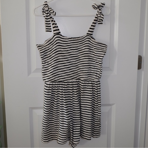 Blake and White Stripe Romper - Picture 1 of 2
